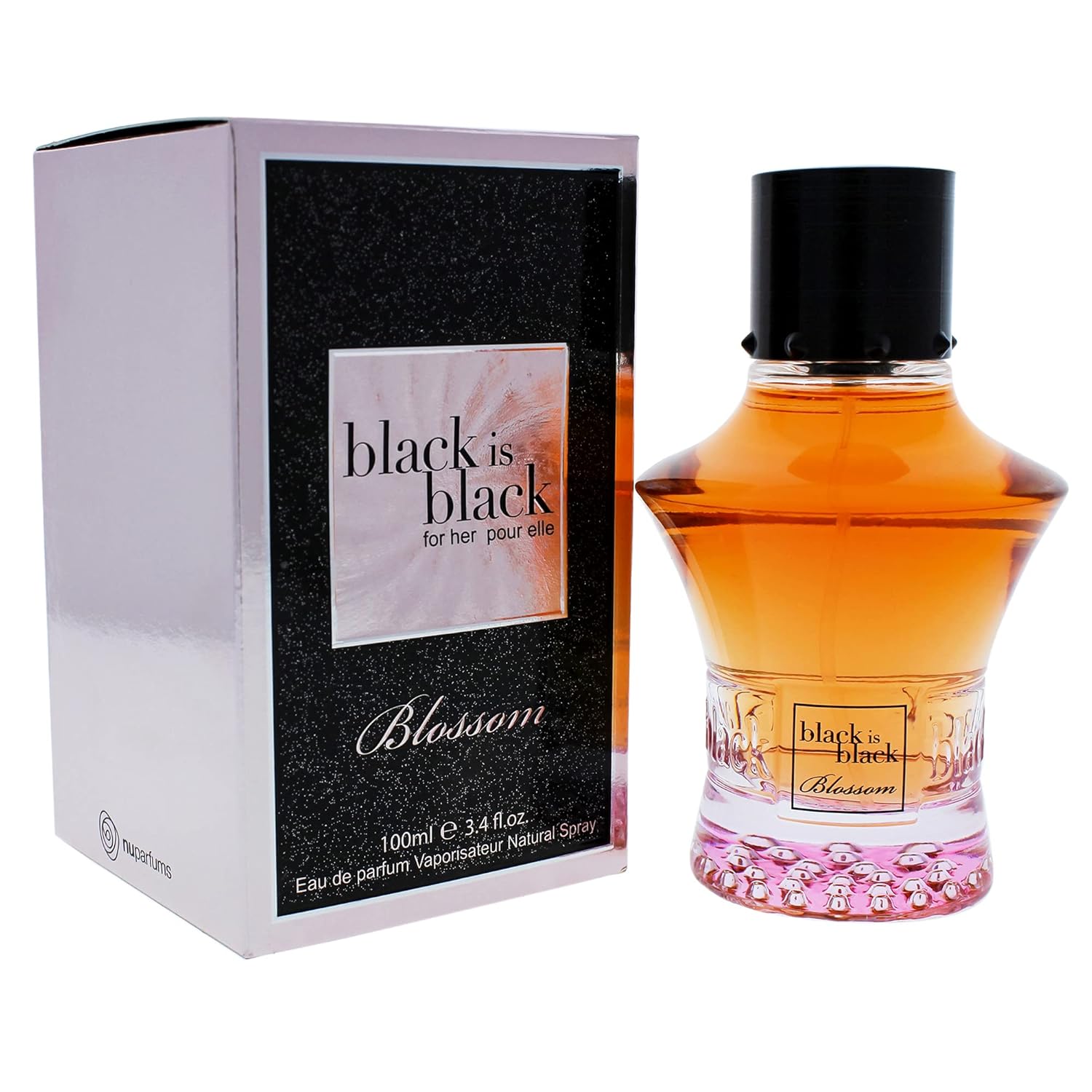 Nu Parfums Black Is Black Blossom, 3.4 Oz : Beauty & Personal Care