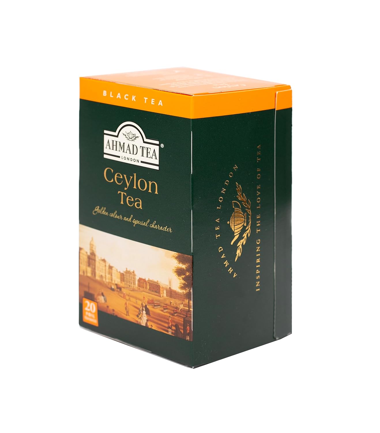 Ahmad Tea Black Tea, Ceylon Teabags, 20 Ct (Pack Of 6) - Caffeinated & Sugar-Free