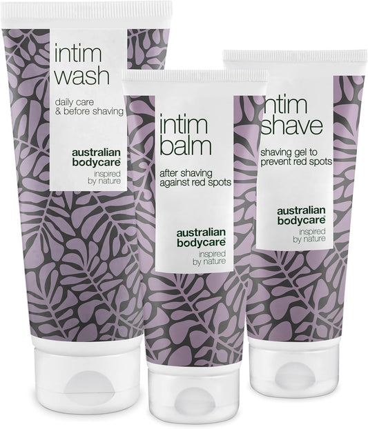 Australian Bodycare Intimate Shaving Kit – 3 Products To Get Rid Of Red Bumps, Spots And Ingrown Hairs After Shaving. Inside The Kit: Intim Wash 6.76Oz, Intim Shave 3.38Oz, Intim Balm Aftershave 3.38 : Beauty & Personal Care