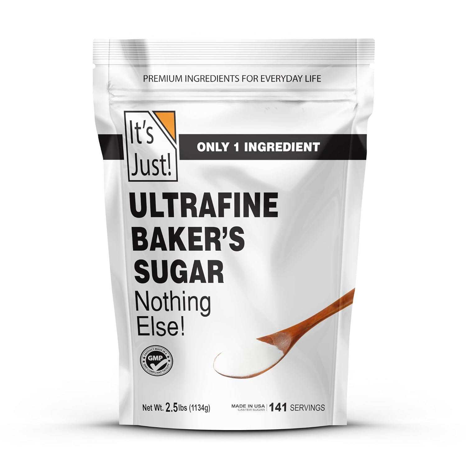 It'S Just - Ultrafine Baker'S (Caster) Sugar, 2.5Lbs, 100% Pure Cane Sugar, Made In Usa
