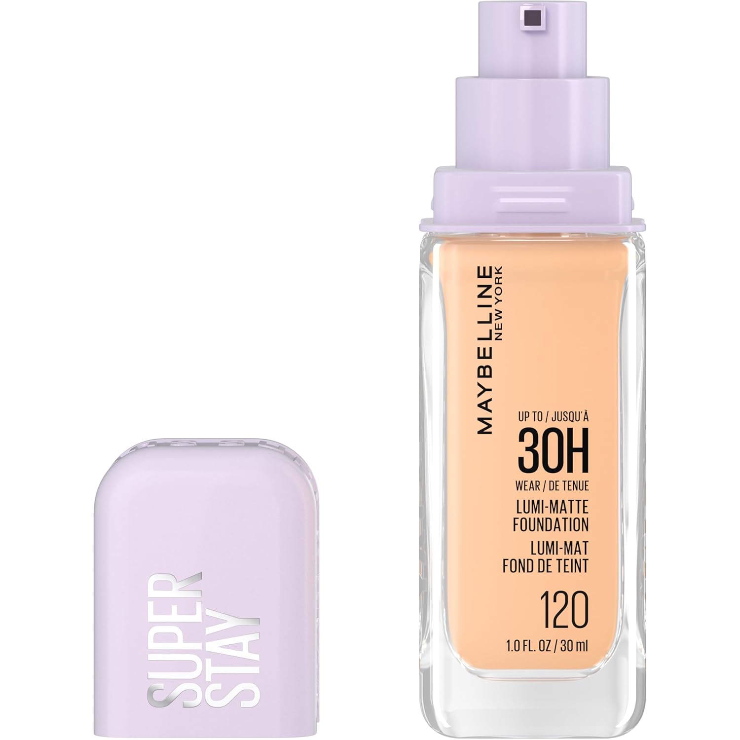 Maybelline Super Stay Lumi-Matte Foundation, Lightweight And Buildable Full Coverage Foundation Makeup For Up To 30Hr Wear, 340, 1 Count