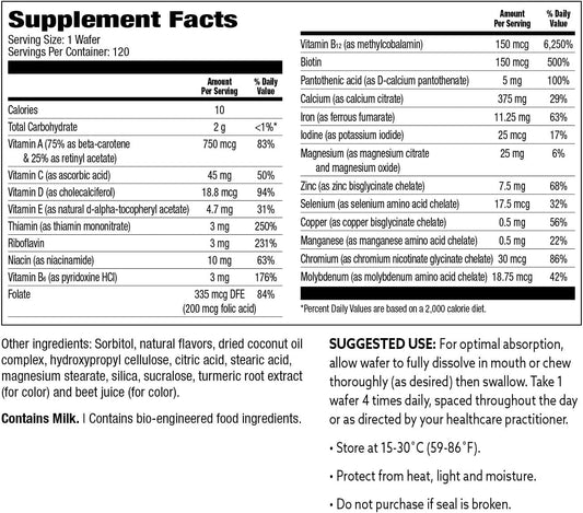 Bariatric Choice All-in-One Bariatric MultiVitamin with 375 mg Calcium Citrate, Tropical Citrus (120ct)