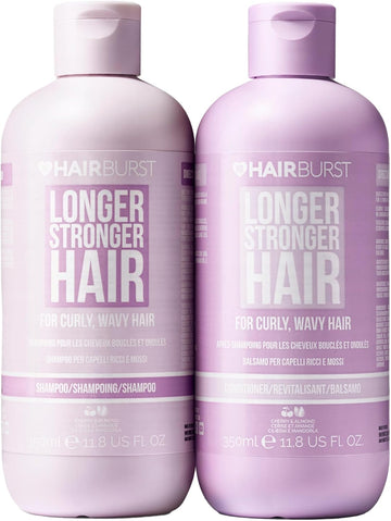 Hair Burst Shampoo And Conditioner Set For Dry & Damaged Hair — Moisture Locking, Breakage Reducing, Colour Protecting - Enriched With Vitamin B5, Almond Oil & Fig Extract - Silicone Free Uk Made