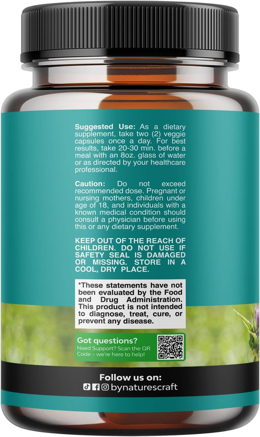 Liver Cleanse Detox & Repair 90 Capsules - Herbal Liver Support Milk Thistle Supplement - Silymarin Milk Thistle Supplements With Dandelion Root, Choline, Beetroot & Artichoke Extract