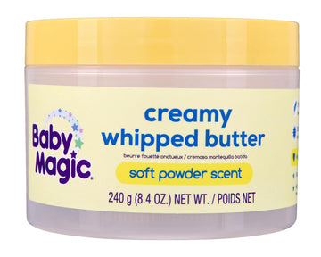 Baby Magic Creamy Whipped Butter | Helps Keep Skin Feeling Healthy And Baby Soft | Hypoallergenic | 8.4 Fl Oz