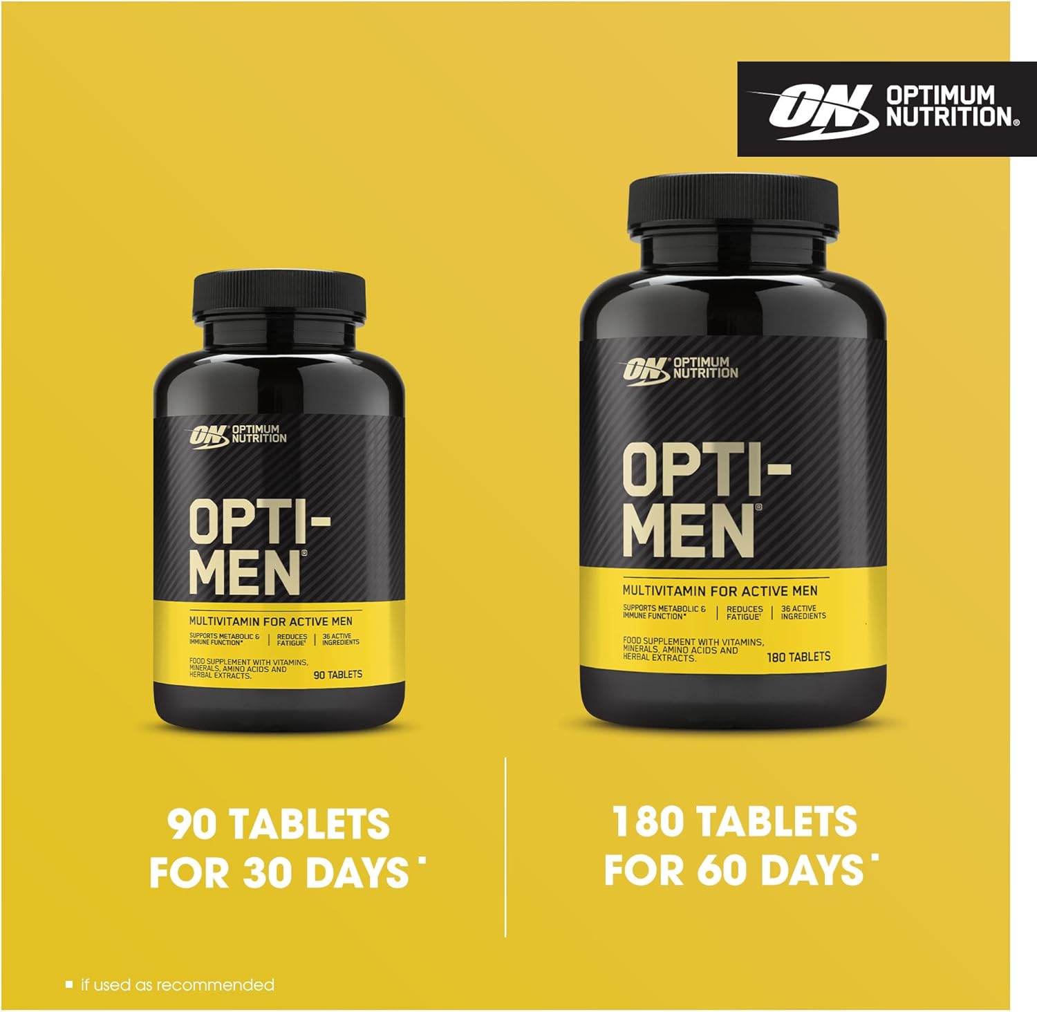 Optimum Nutrition Opti-Men Multi-Vitamin Supplements for Men with Vitamin D, Vitamin C, Vitamin B6 and Amino Acids, Unflavoured, 30 Servings, 90 Capsules : Amazon.co.uk: Health & Personal Care