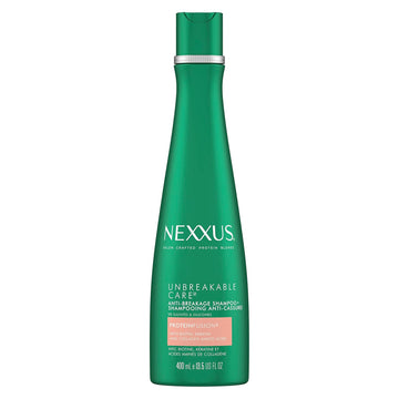 Nexxus Unbreakable Care Anti-Breakage Shampoo With Keratin, Collagen, Biotin For Fine And Thin Hair Sulfate Free Shampoo 13.5 Oz