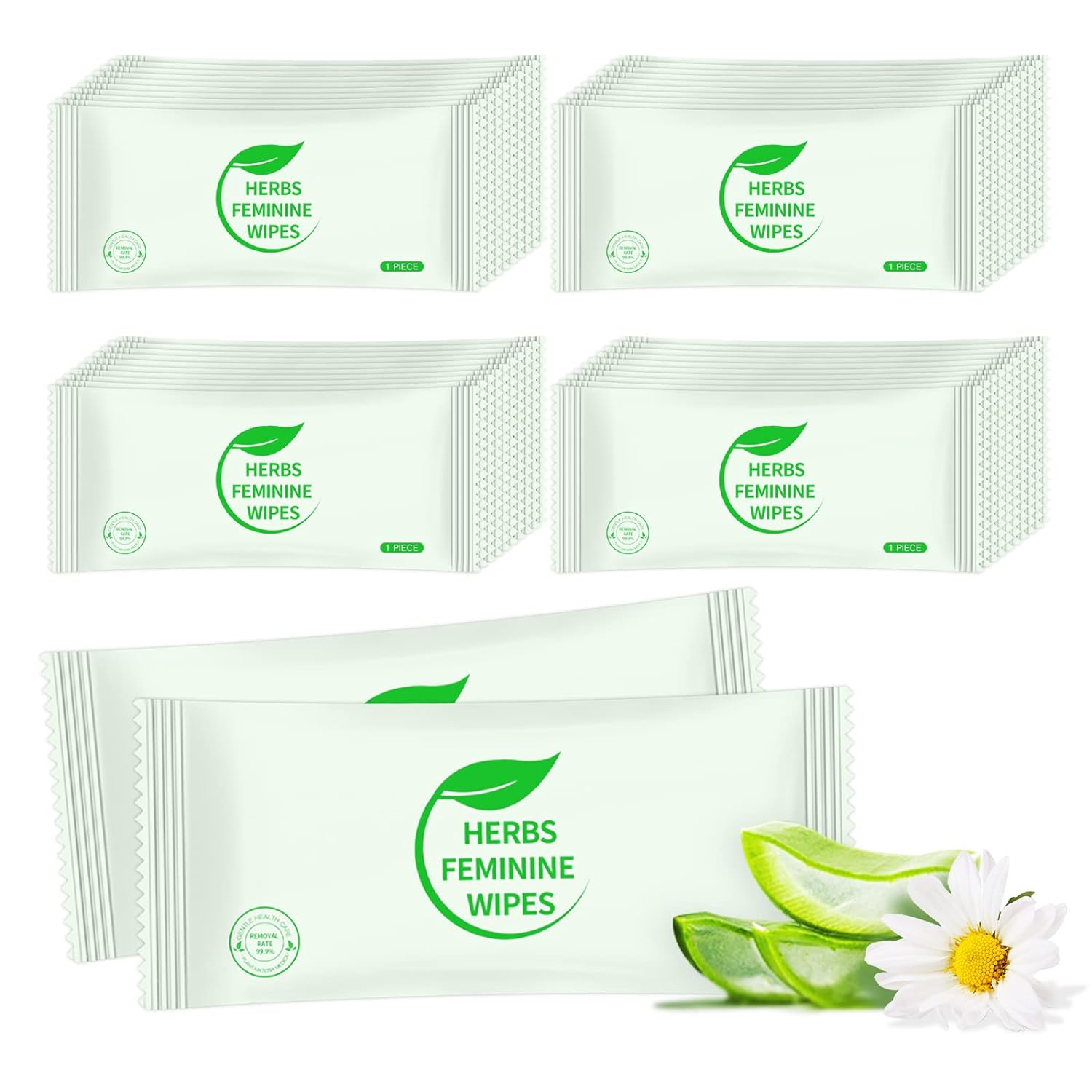 Individually Wrapped Personal Hygiene Wipes,100 Pack Feminine Wipes Travel,Plant Extracts,Travel Essential Easy to Carry,Hygiene Wipes for Women to Give Loved Ones Friends Homeless People,Large