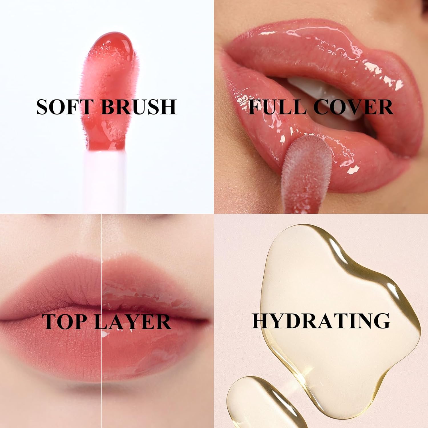 Kyda Hydrating, Moisturizing Lip Oil - Glossy, Tinted Lip Gloss For Dry Lips - Rosewood : Beauty & Personal Care