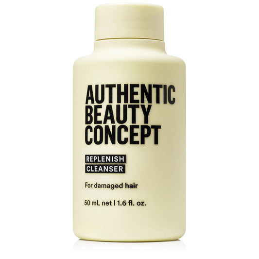 Authentic Beauty Concept Replenish Cleanser | Shampoo | Damaged Hair | Nourishes & Strengthens Hair | Vegan & Cruelty-Free | Sulfate-Free