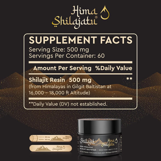 Shilajit Pure Himalayan Shilajit Resin - Gold Grade 100% Pure Shilajit With Fulvic Acid & 85+ Trace Minerals Complex For Energy & Immune Support, Pack Of 2 (4 Months Supply)