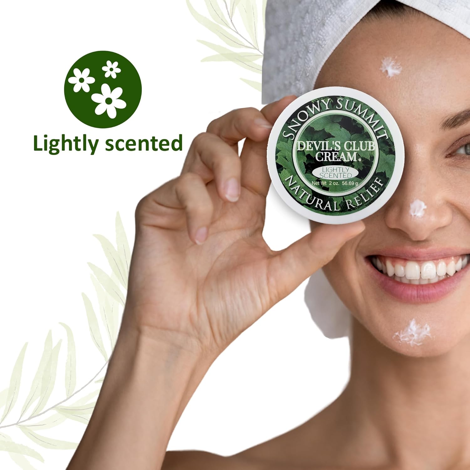 Snowy Summit Natural Lightly Scented Devil'S Club Cream - Handcrafted Body Cream For Muscle & Joint Relief - Non-Greasy Natural Cream Moisturizer - Alaskan Herbal Body Cream - 2Oz : Beauty & Personal Care