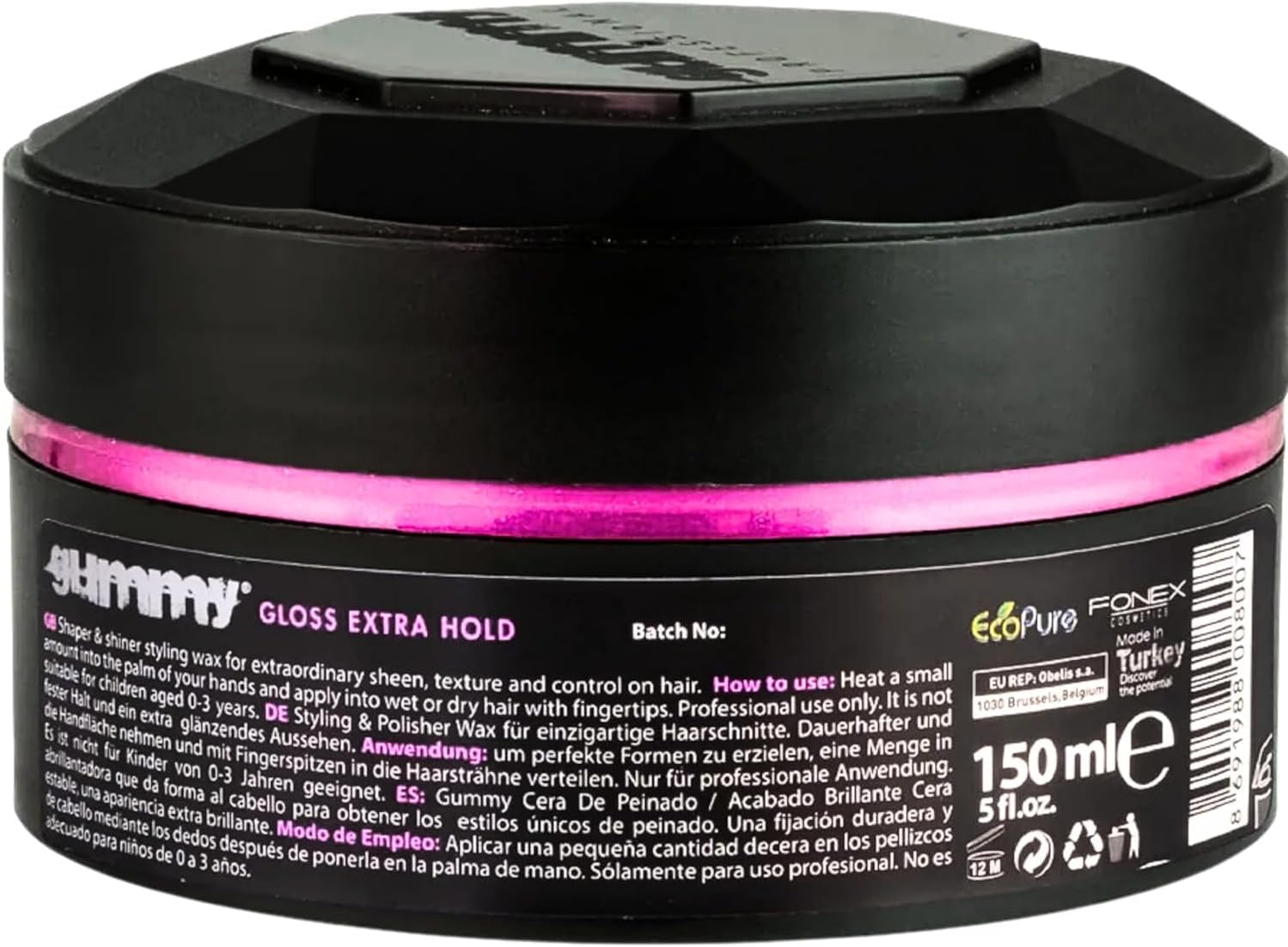Fonex Gummy Styling Wax Extra Gloss 150 ml (Pack of 1) : Amazon.co.uk: Beauty