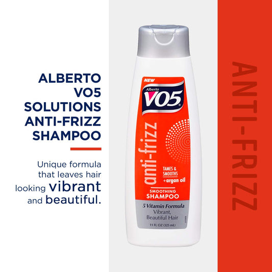 Alberto Vo5 Solutions Antifrizz Shampoo Help Tame And Smooth Unruly Hair Giving You A Sleek Beautiful Look, Multi, 11 Fl Oz