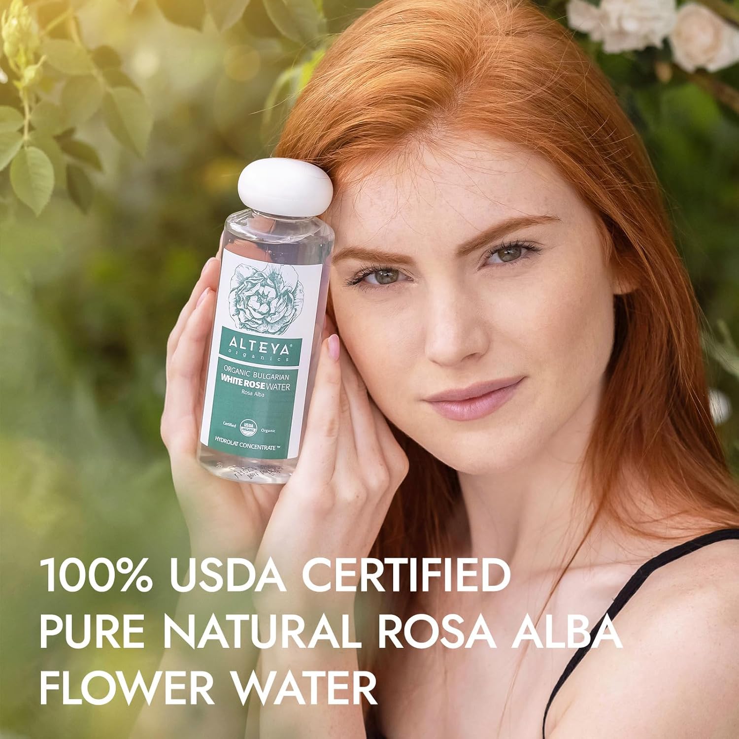 Alteya Organics White Rose Water Usda Certified Organic Facial Toner, 8.5 Fl Oz/250Ml Pure Bulgarian Rosa Alba Flower Water,Award-Winning Moisturizer Bpa-Free Bottle With Reducer : Beauty & Personal Care