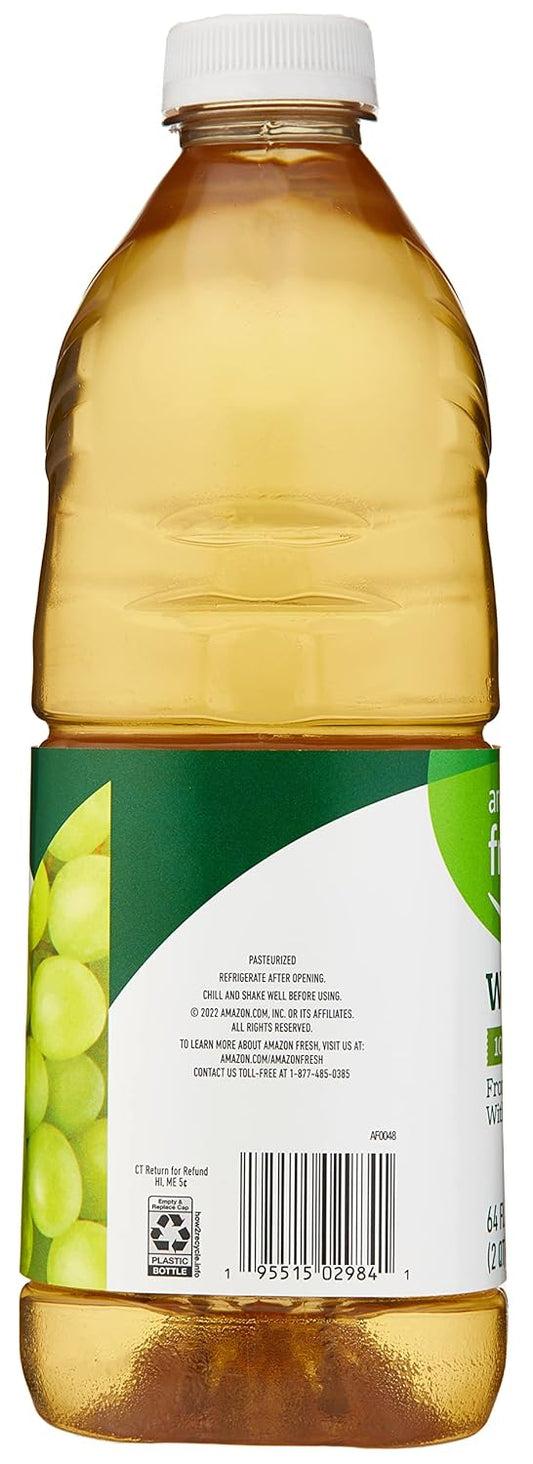 Amazon Fresh, White Grape Juice, 64 Fl Oz