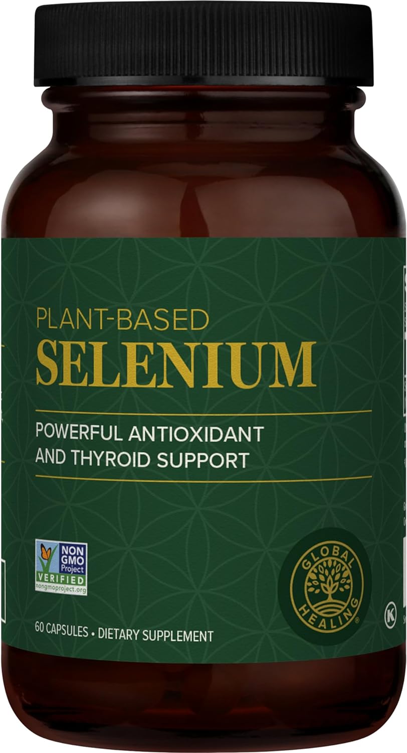 Global Healing Selenium 200mcg, Selenium Supplement with Organic Ingre