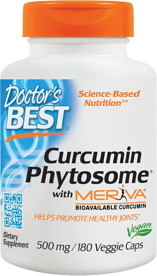 Doctor's Best Curcumin Phytosome Featuring Meriva Vegetarian Capsules, 500mg 360 Count