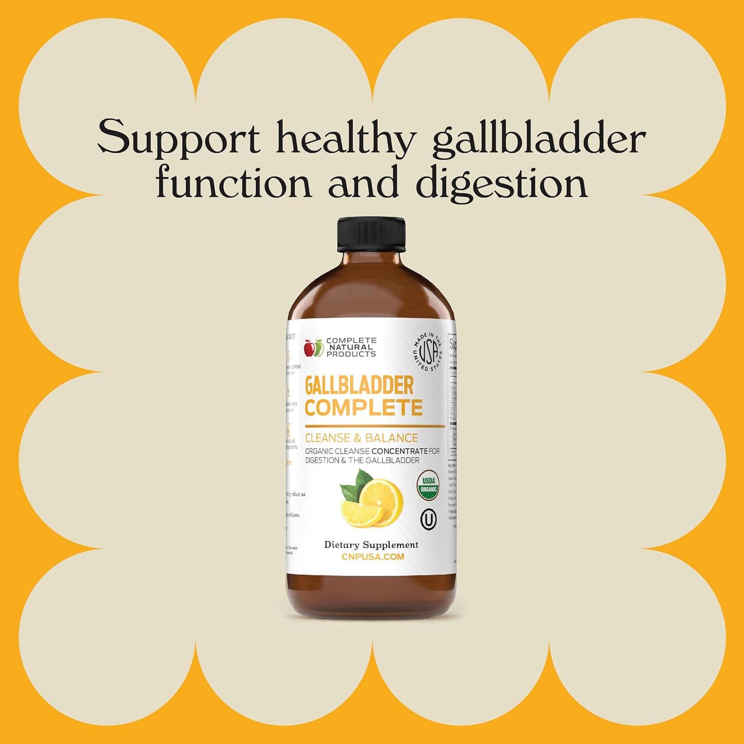 Gallbladder Complete 8Oz - Natural Organic Liquid Gallstones Cleanse, Support, & Sludge Formula Supplement : Health & Household