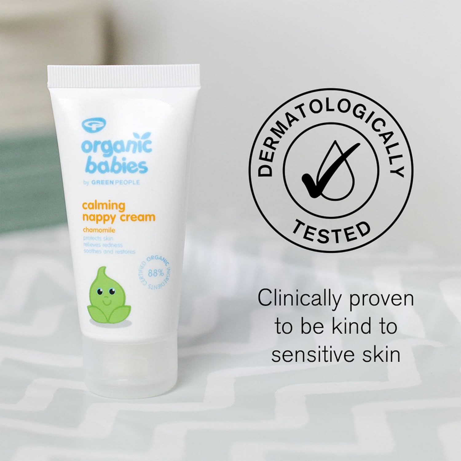 Green People Organic Babies Calming Nappy Cream 50Ml | Natural & Organic Zinc Oxide Nappy Cream | Eczema-Friendly, Gentle On Sensitive Skin & Suitable From Birth | Paraben Free | Vegan, Cruelty Free