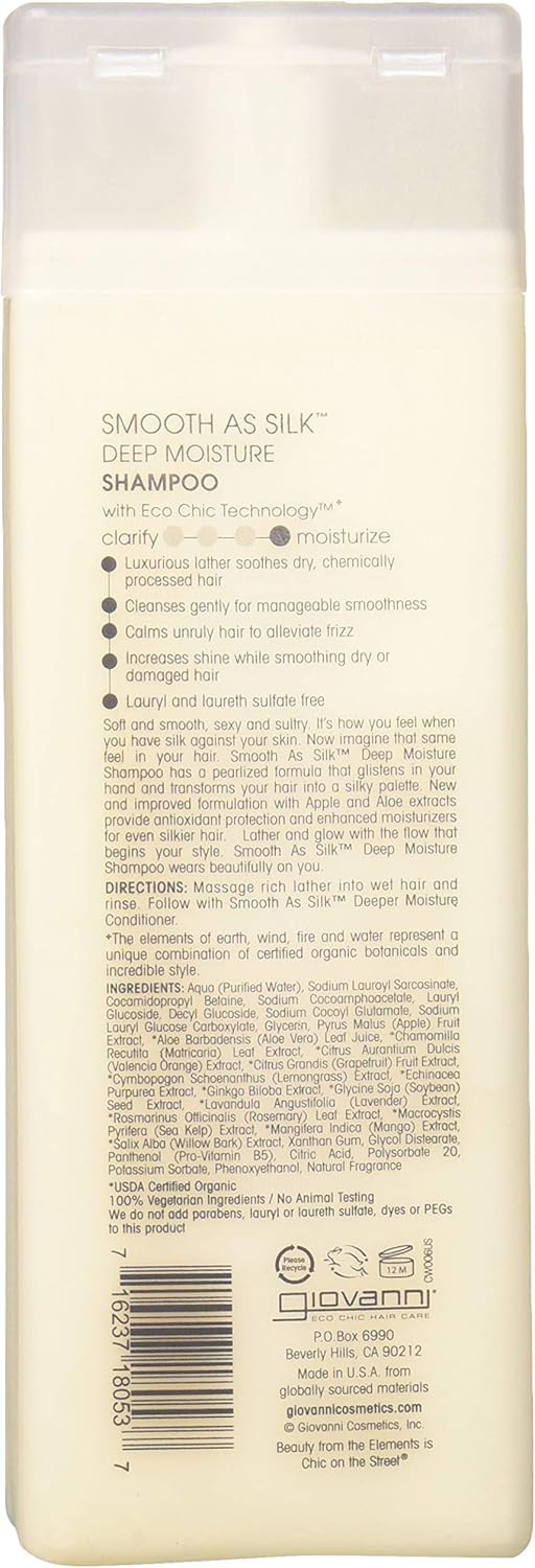 Giovanni Hair Care Shampoo Smooth As Silk Deep Moisture For Damaged Hair 250 Ml