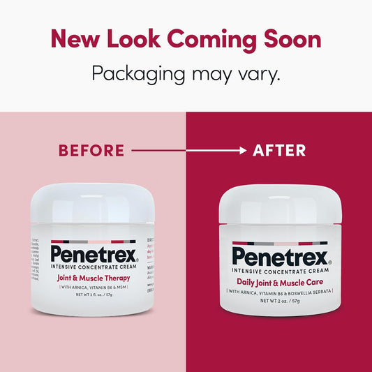 Penetrex Joint & Muscle Therapy - Soothing Comfort For Back, Neck, Hands, Feet - Premium Whole Body Rub With Arnica, Vitamin B6 Msm & Boswellia - Non-Greasy 2Oz Cream