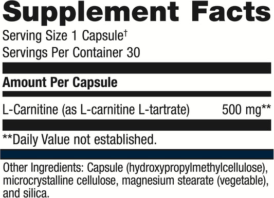 Metagenics L-Carnitine - Support For Fat Metabolism* - 30 Count