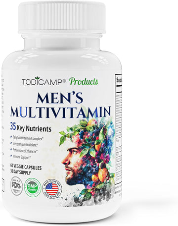 Men'S Multivitamin & Mineral Complex With Plant-Based Extracts - Multivitamin For Men Improves Overall Health, Antioxidant & Natural Body Support - 60 Capsules - 30 Day Supply