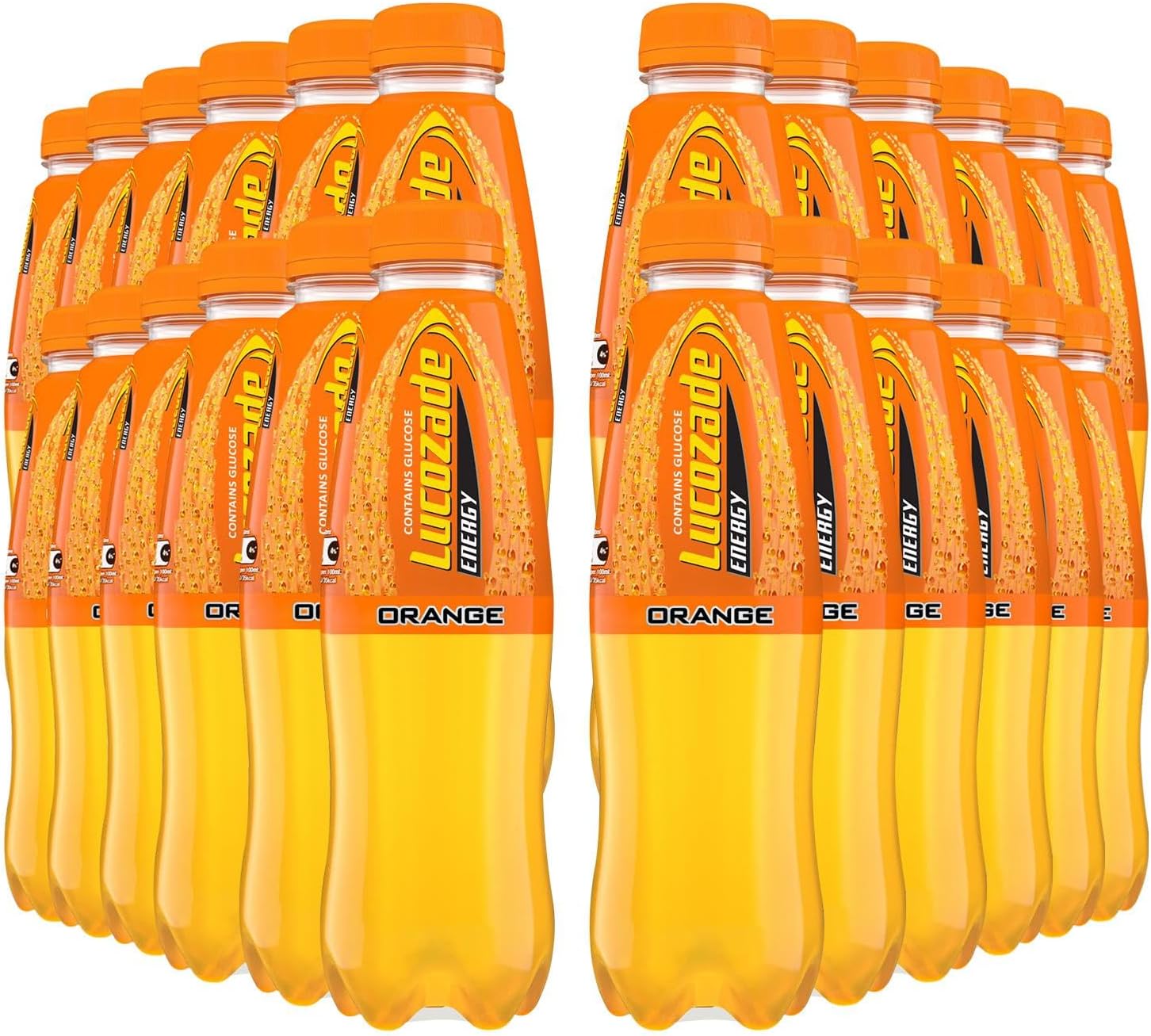 Lucozade Energy Orange Crush Drink 380 Ml (Pack Of 24)