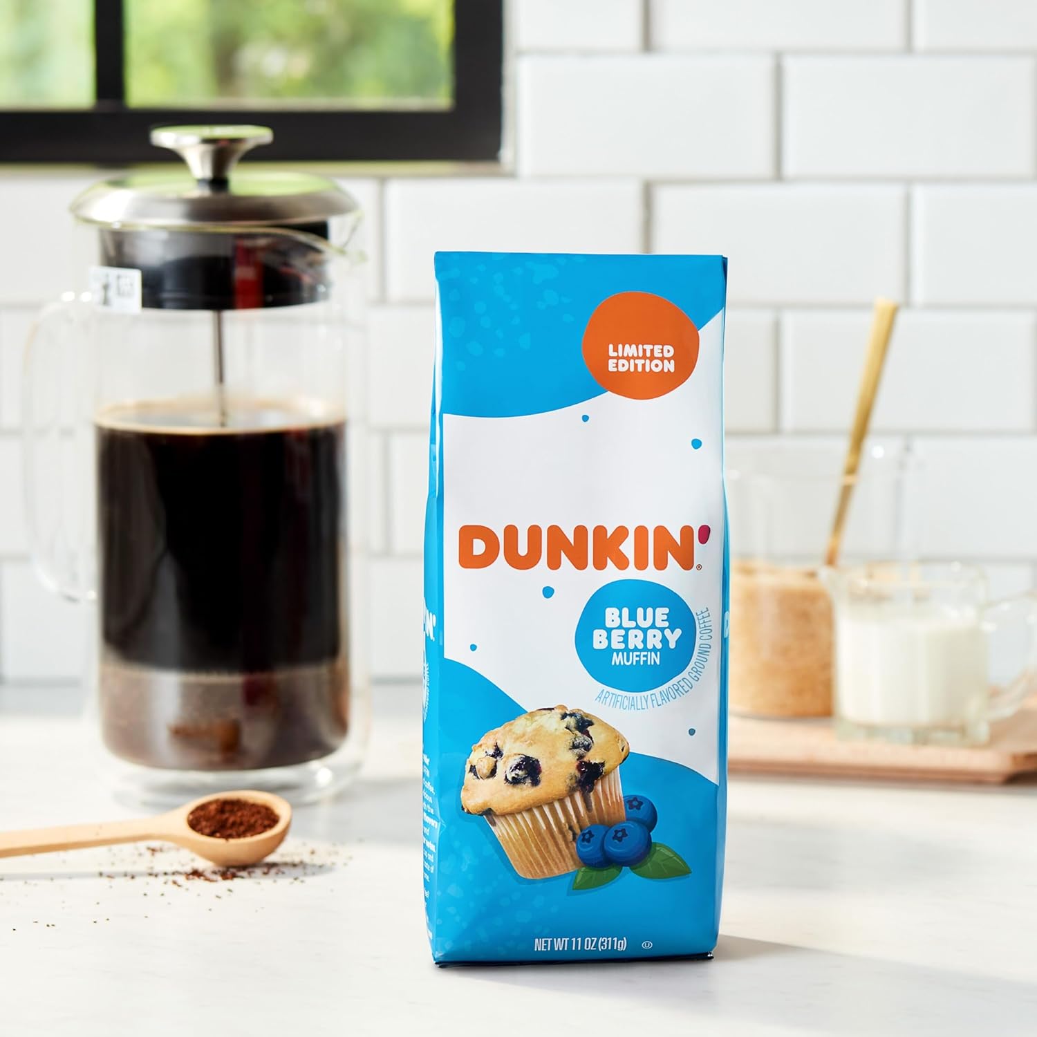 Dunkin' Blueberry Muffin Flavored Ground Coffee, 11 Ounce