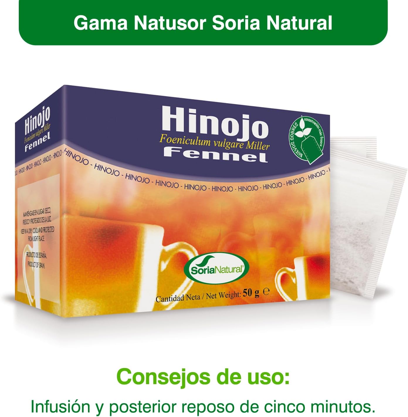 Soria Natural - Fennel Infusion 20U. Soria