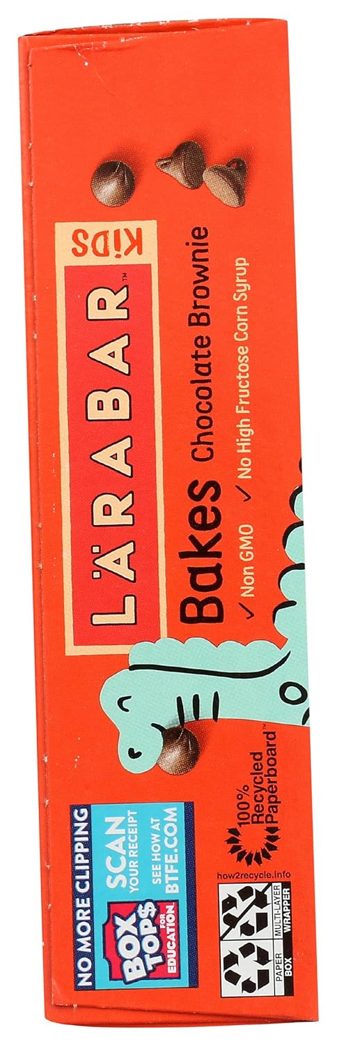 Larabar Kids Chocolate Brownie Gluten Free Bars, 0.96 Oz Bars, 6 Ct