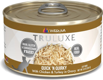 Weruva Truluxe Cat Food, Quick 'N Quirky With Chicken & Turkey In Gravy, 3Oz Can (Pack Of 24)