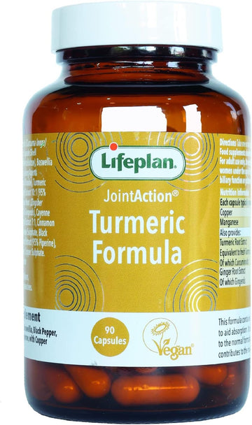 Lifeplan Joint Action Turmeric Formula With Copper & Manganese Tablets X 90. For Connective Tissue Support