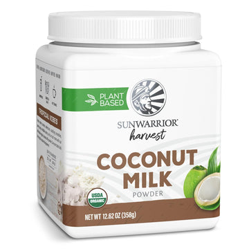 Organic Coconut Milk Powder With Mct | Coffee Creamer Alternative Raw Keto Paleo Gluten Free Sugar Free Diary Free Shelf Stable | Coconut Powdered Milk 358 G 179 Srv Organic Harvest By Sunwarrior