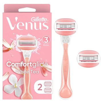 Gillette Venus Comfortglide White Tea Women'S Razor - 1 Handle + 2 Refills