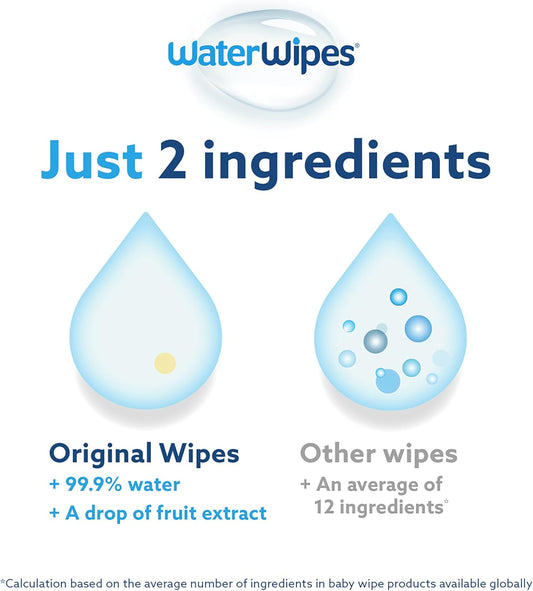 Waterwipes Newborn Baby Wipes, 4 X 60 Each