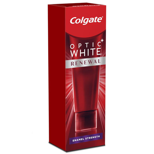 Colgate Optic White Renewal Enamel Strength Teeth Whitening Toothpaste, 3 Oz