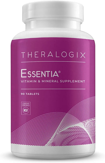 Theralogix Essentia Multivitamin for Women - 90-Day Supply - Women's Daily Multivitamin - Supports Immune Health & Bone Health - Includes Vitamin C, Vitamin D, Zinc & More - NSF Certified - 90 Tablets