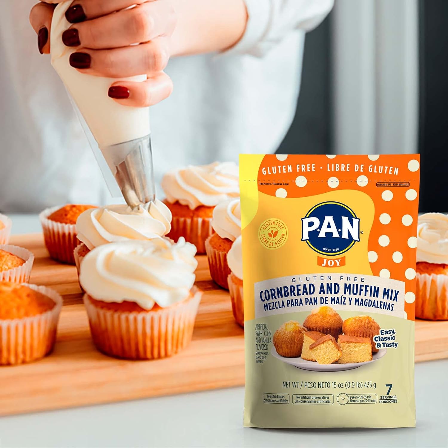 P.A.N Cornbread and Muffin Mix – Gluten Free Baking Mix 0.9 lb. (Pack of 1) : Grocery & Gourmet Food