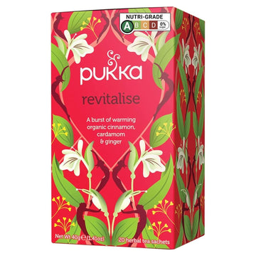 Pukka Organic Herbal Tea Revitalise 20 Tea Bags