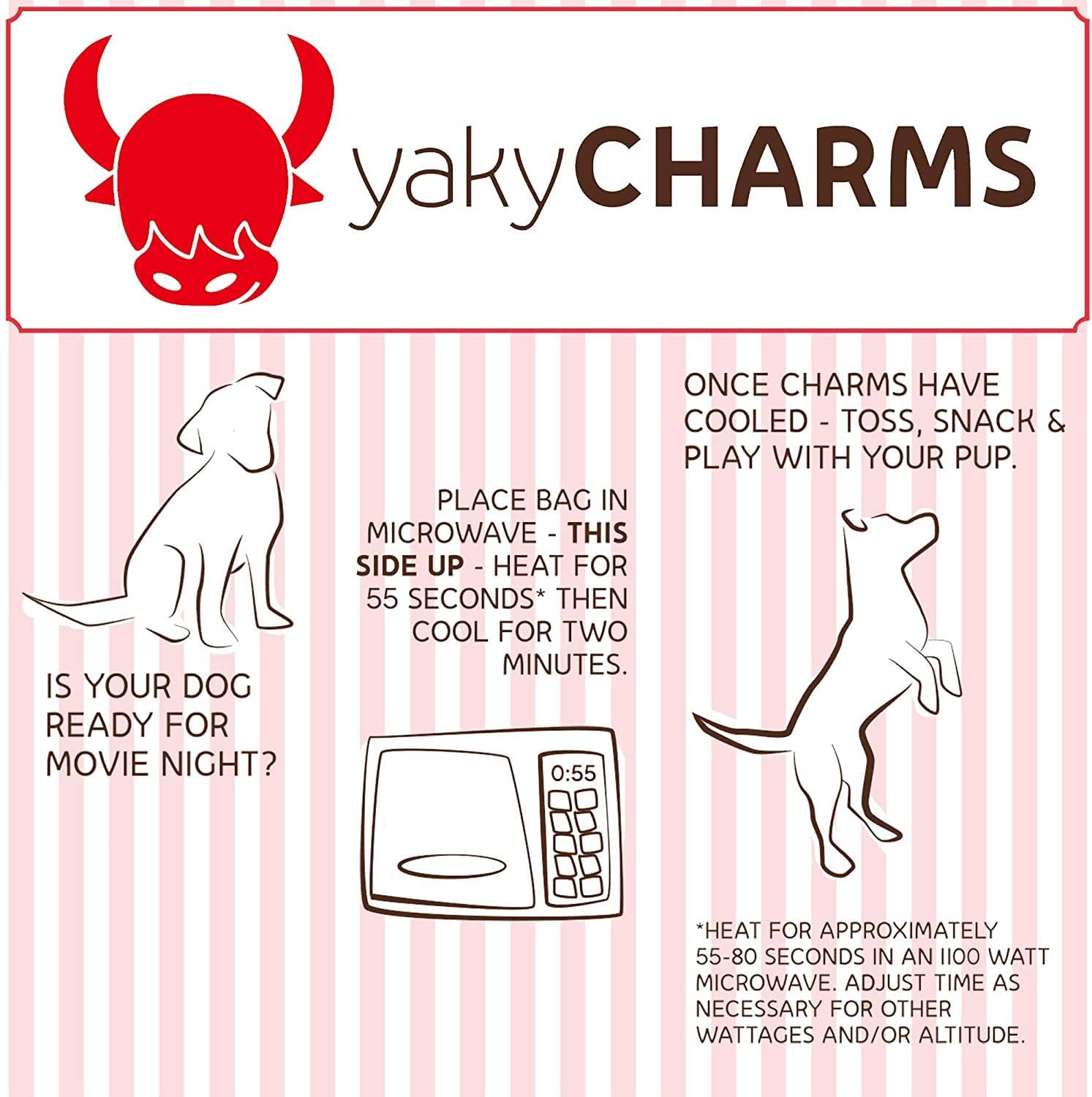Himalayan Dog Chew YakyCharms Cheese Popcorn Dog Treats | Dog Training, Treats for Dogs, 100% Yak Cheese | Microwavable, Gluten, Grain, Lactose Free, USA Made | 12 Pack, White : Pet Supplies