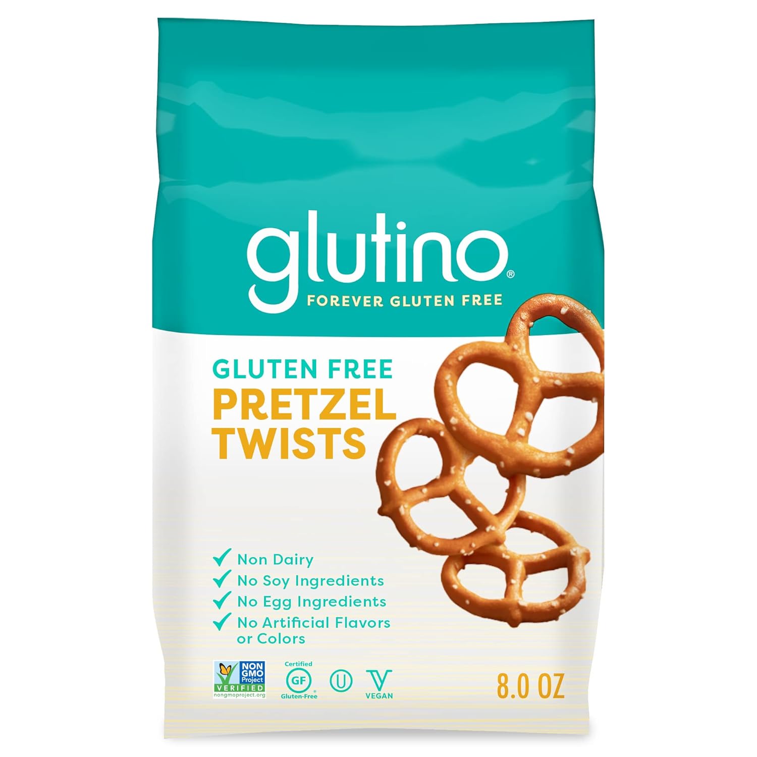 Glutino Gluten Free Pretzel Twists, Salted, 8 Oz