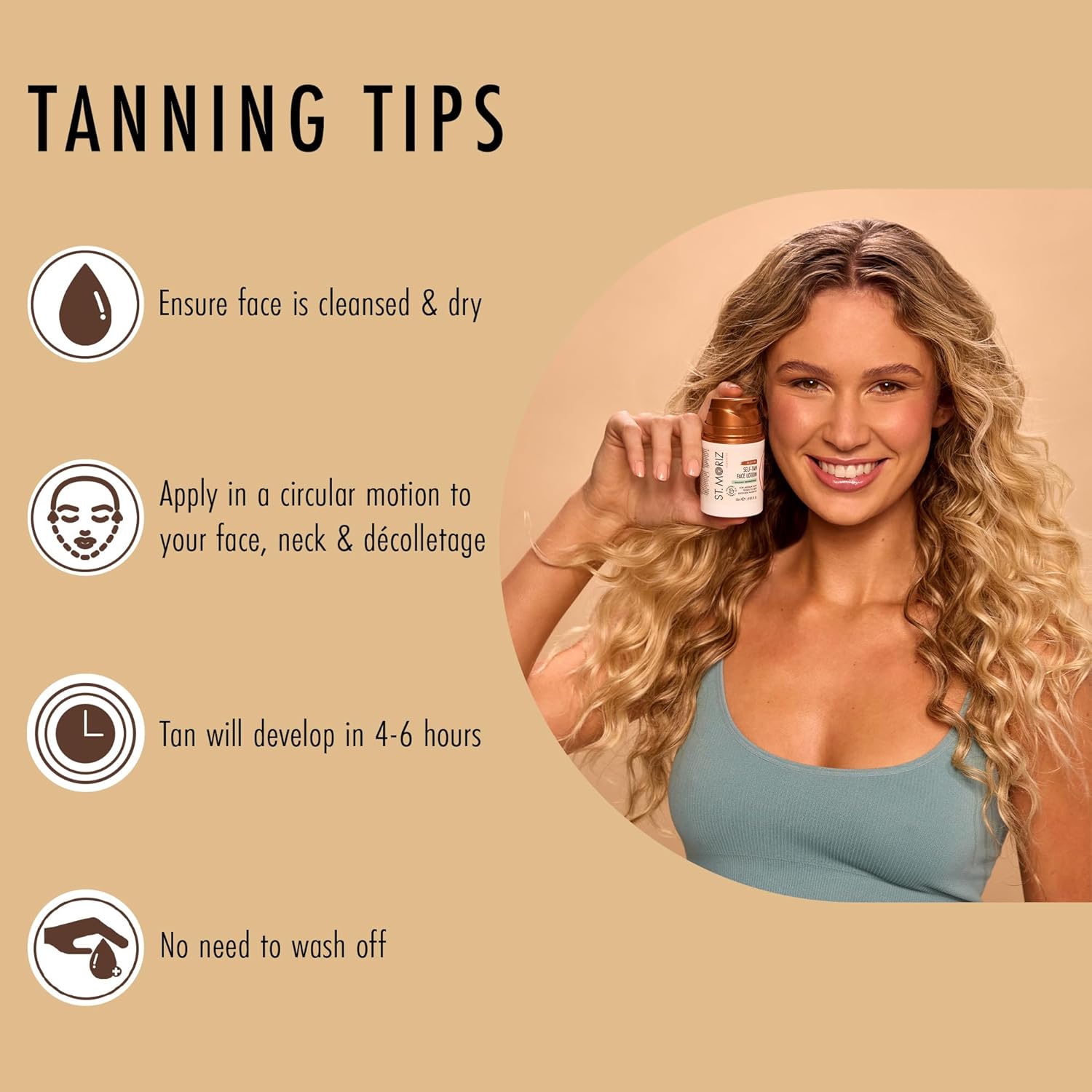 St Moriz Advanced Dark Colour Correcting Self Tan Face Lotion | With Hyaluronic Acid & Vitamin B5 | Purple Colour Correcting Undertones Neutralise Yellow Tones | Wear Alone & Under Makeup | 50ml : Amazon.co.uk: Beauty