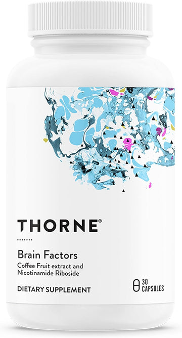 Thorne Brain Factors - Brain Health Supplement With Nicotinamide Riboside, Coffee Fruit Extract, And Betaine Anhydrous - Supports Learning, Memory And Cognition - Nsf Certified For Sport - 30 Capsules