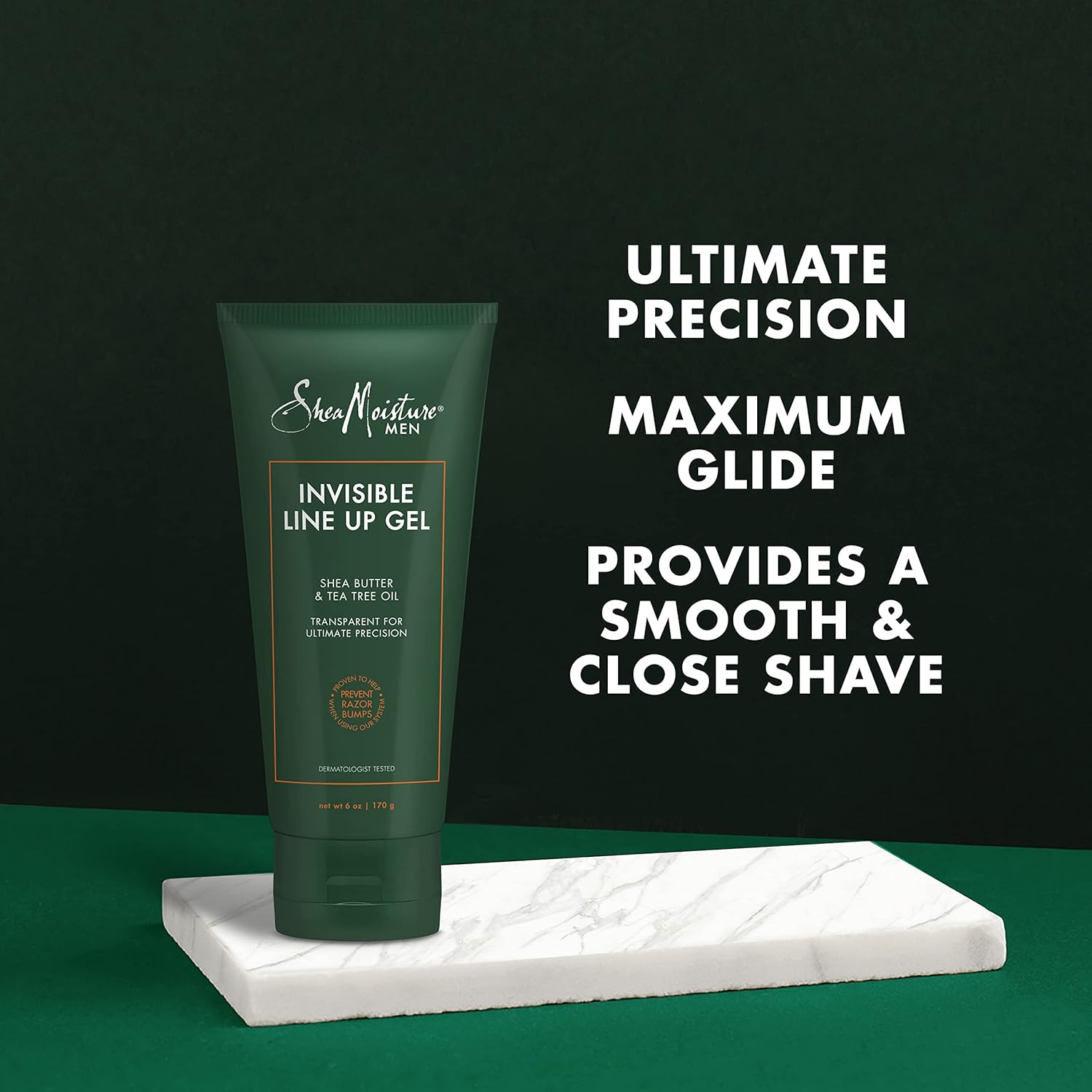 SheaMoisture Men Invisible Line Up Shave Gel For Smooth Skin Dermatologist-Tested Skin Care Proven to Prevent Razor Bumps When Using Our System 6 oz : Beauty & Personal Care