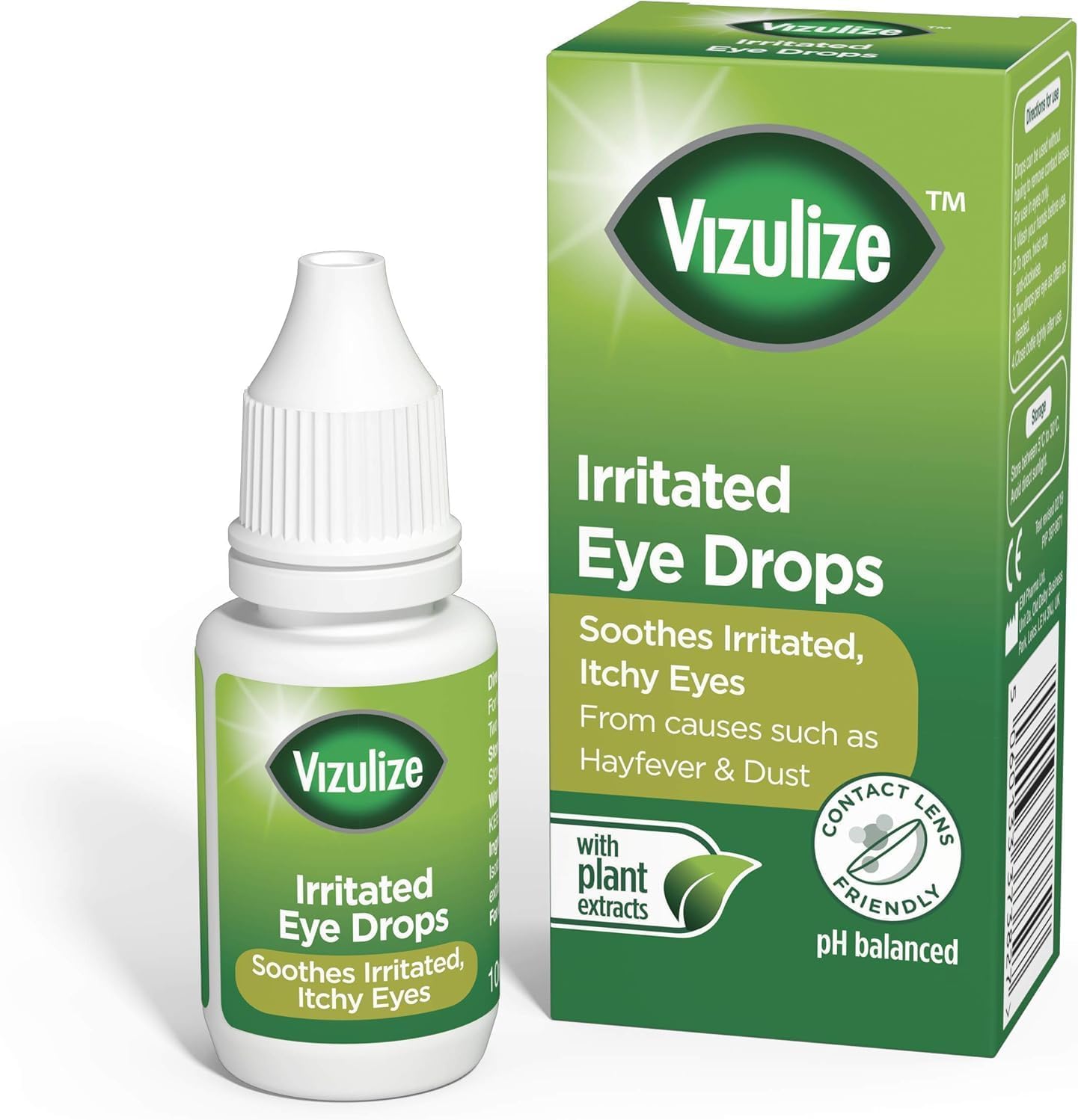 Vizulize soothing Irritated Eye Drops, 10ml : Amazon.co.uk: Health & Personal Care