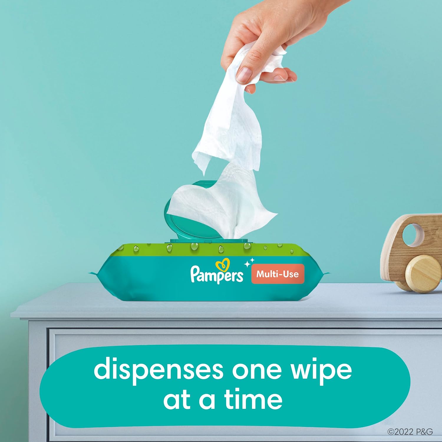 Pampers Baby Wipes Multi-Use Refreshing Rain 9X Pop-Top Packs 504 Count