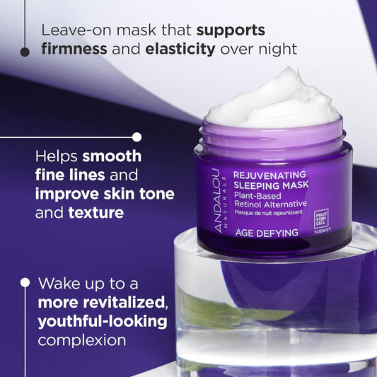 AGE DEFYING Plant Based Retinol Alternative Rejuvenating Sleeping Mask