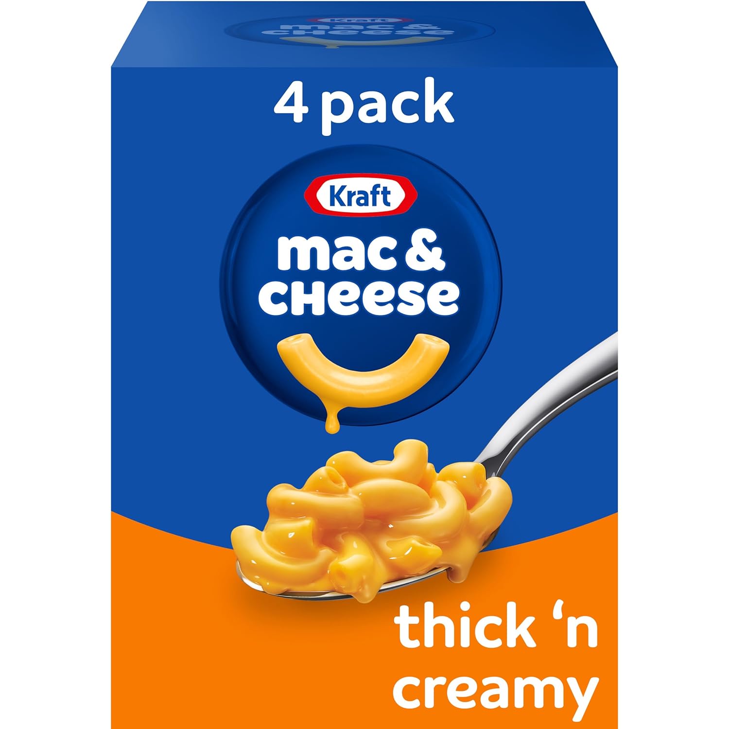Kraft Thick 'n Creamy Macaroni & Cheese Dinner (4 ct Pack, 7.25oz Boxes)